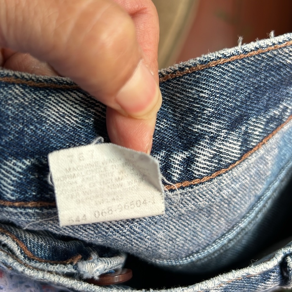 Levi's‎ Classic vintage Orange tab Blue acid wash Jeans size 18 - Picture 4 of 13